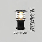 Lampa Ogrodowa Aluminiowa IP65 z Oprawką E27 - 4