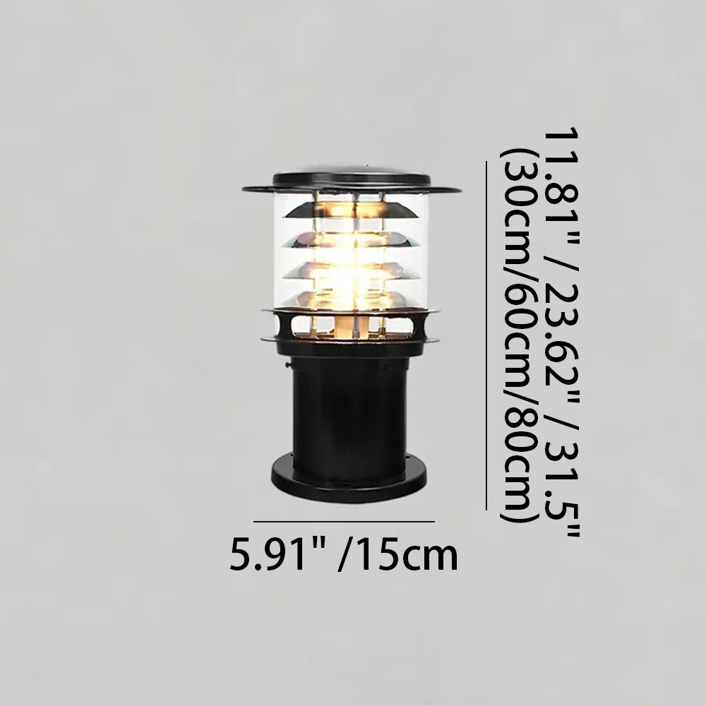 Lampa Ogrodowa Aluminiowa IP65 z Oprawką E27 - 4