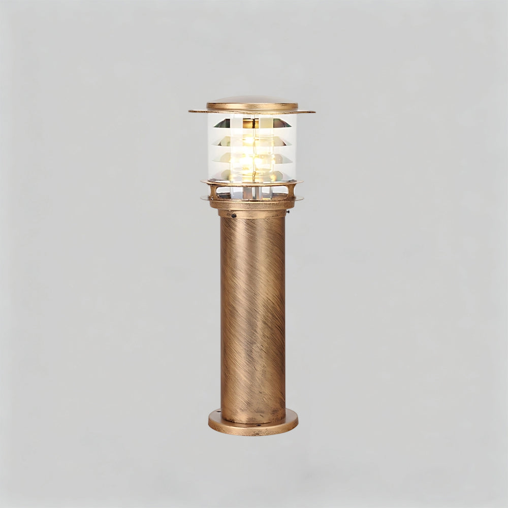 Lampa Ogrodowa Aluminiowa IP65 z Oprawką E27 - Brązowy