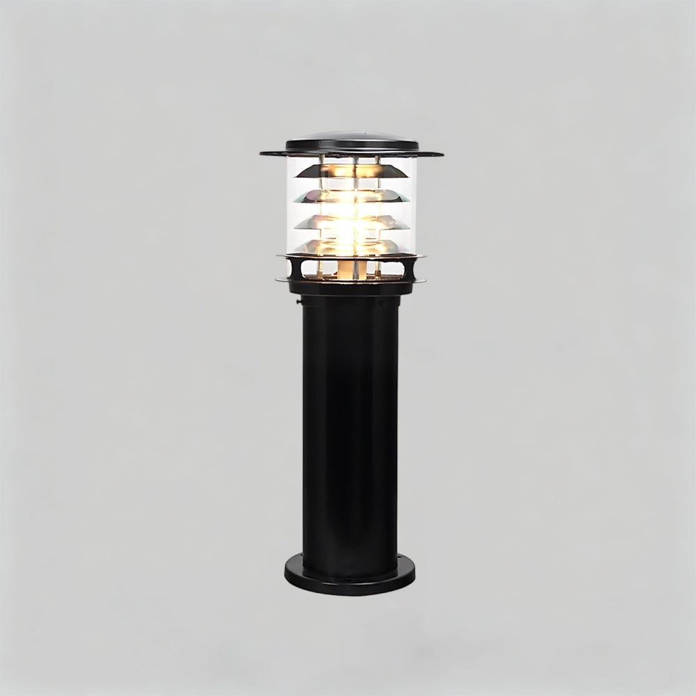 Lampa Ogrodowa Aluminiowa IP65 z Oprawką E27 - Czarny
