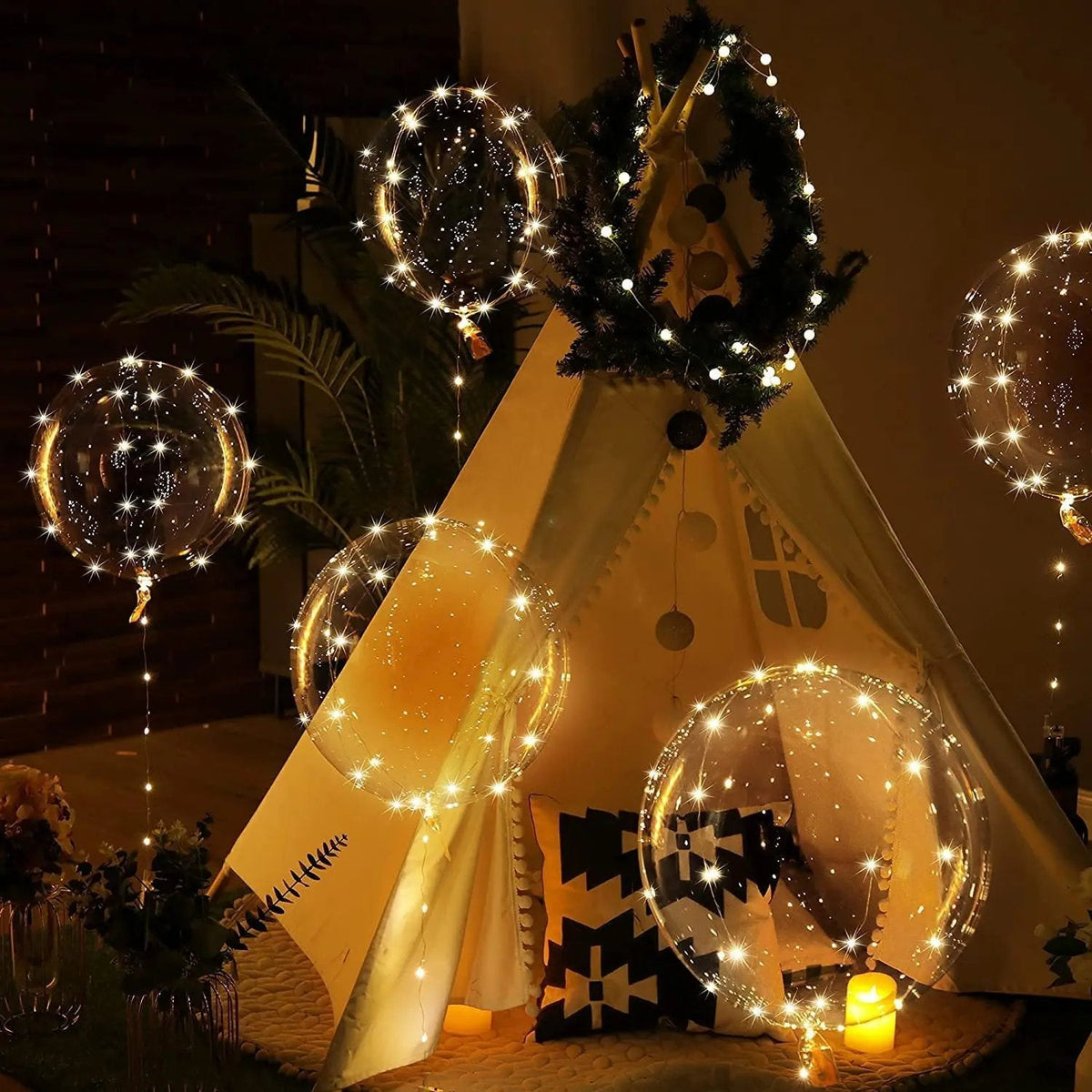 Lampa Ogrodowa Balon LED na Przyjęcie w Ogrodzie 45 Cm - 5