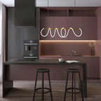 Lampa Wisząca Liniowa LED ze Aluminium Nowoczesna - 6