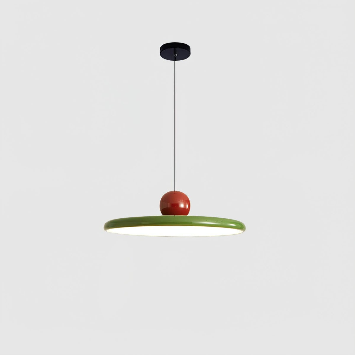 Lampa Wisząca LED Okrągła Ściemnialna - Ciemnoczerwony