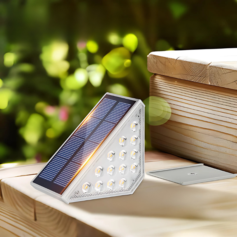 Lampka Solarna do Schodów z Czujnikiem Ruchu IP65 Zestaw 2 Sztuk