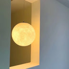 Lampa Wisząca Księżyc z Teksturowanymi Kraterami i Ściemnianiem - 9