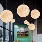 Lampa Wisząca Księżyc z Teksturowanymi Kraterami i Ściemnianiem - 3