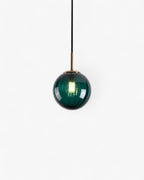 Lampa Wisząca Kula z Fakturowanym Szklanym Kloszem - 6