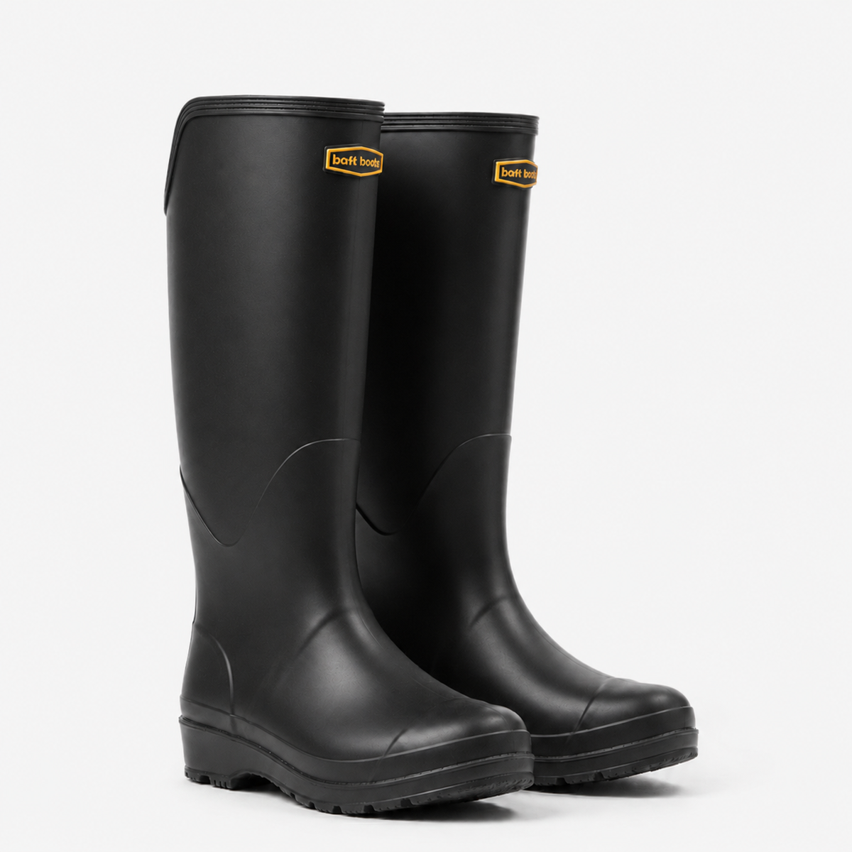 Kalosze Wysokie za Kolano z PVC Unisex - Czarny