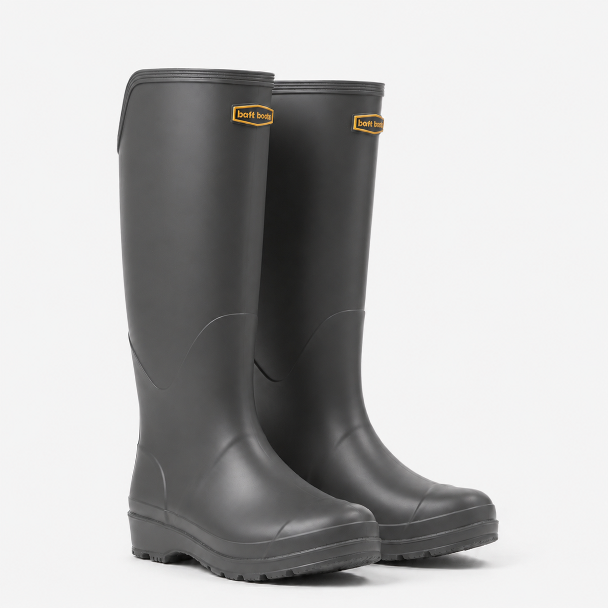 Kalosze Wysokie za Kolano z PVC Unisex - Szary