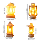 Lampka Nocna LED Retro w Zestawie 4 Szt. do Domku dla Lalek - 2