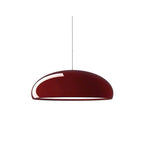 Lampa Wisząca Włoska z Metalowym Kloszem 45 Cm - Czerwony