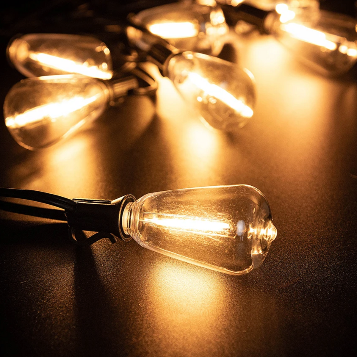 Lampa Ogrodowa Girlanda Świetlna 10 M z Piętnastoma Żarówkami