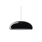 Lampa Wisząca Włoska z Metalowym Kloszem 45 Cm - Czarny