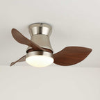 Wentylator Sufitowy z Oświetleniem LED Nikiel i Orzech 60 Cm - 8