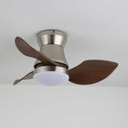 Wentylator Sufitowy z Oświetleniem LED Nikiel i Orzech 60 Cm - 11