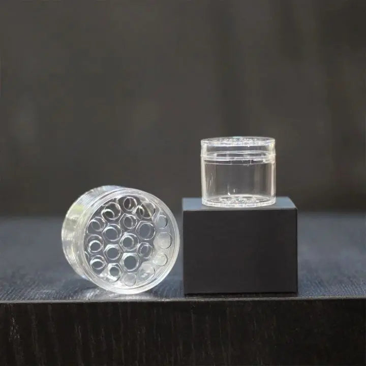 Spiralny Uchwyt na Kwiaty z 19 Otworami, Zestaw 2 Sztuk - Przezroczysty