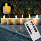 Bezpłomieniowe Świeczki Tealight LED z Realistycznym Ruchomym Płomieniem - 3
