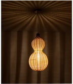 Lampa Wisząca Zewnętrzna Bohemian z Plecionki Kalebas - 10