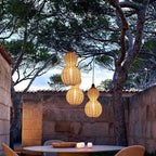 Lampa Wisząca Zewnętrzna Bohemian z Plecionki Kalebas - 3