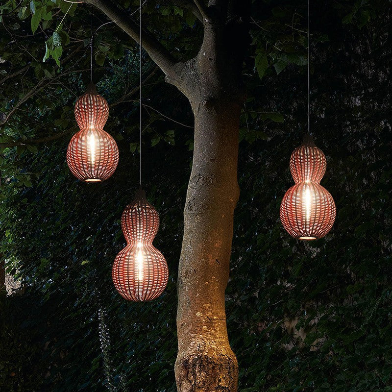 Lampa Wisząca Zewnętrzna Bohemian z Plecionki Kalebas - 6