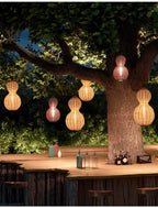 Lampa Wisząca Zewnętrzna Bohemian z Plecionki Kalebas - 8