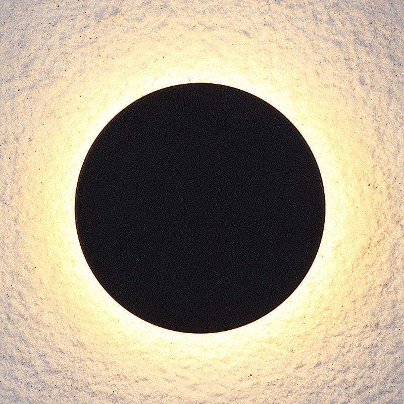 Kinkiet Zewnętrzny LED Nowoczesny z Efektem Halo - Czarny
