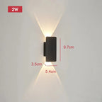Kinkiet Zewnętrzny LED Minimalistyczny z Oświetleniem Góra-Dół - 10