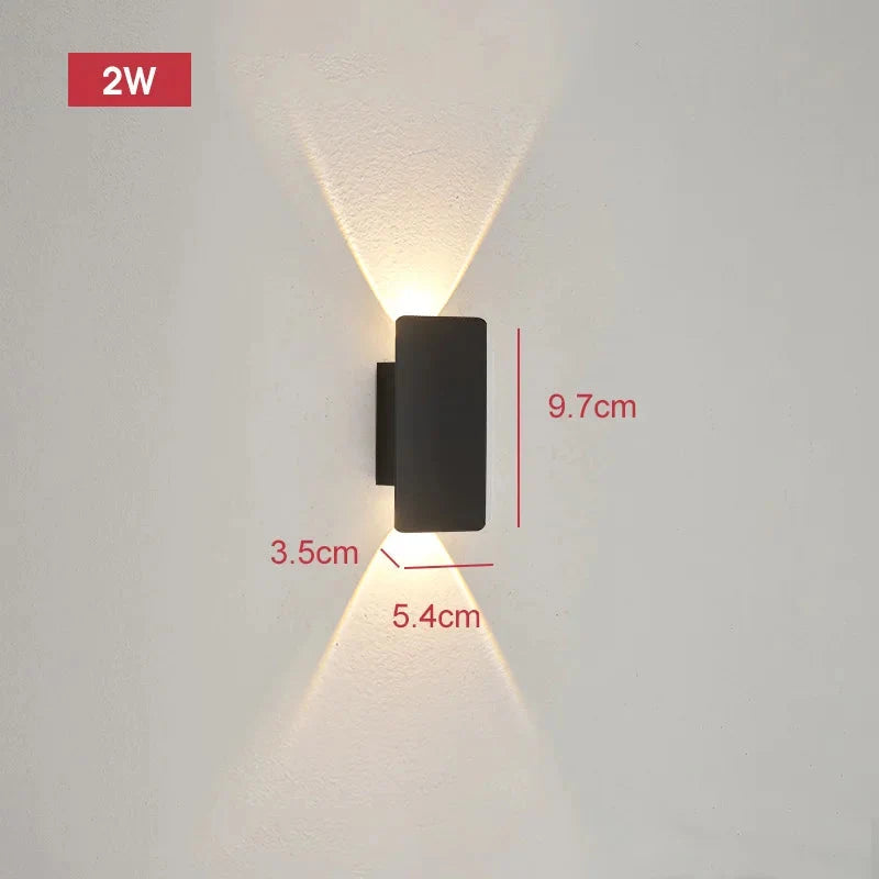 Kinkiet Zewnętrzny LED Minimalistyczny z Oświetleniem Góra-Dół - 10