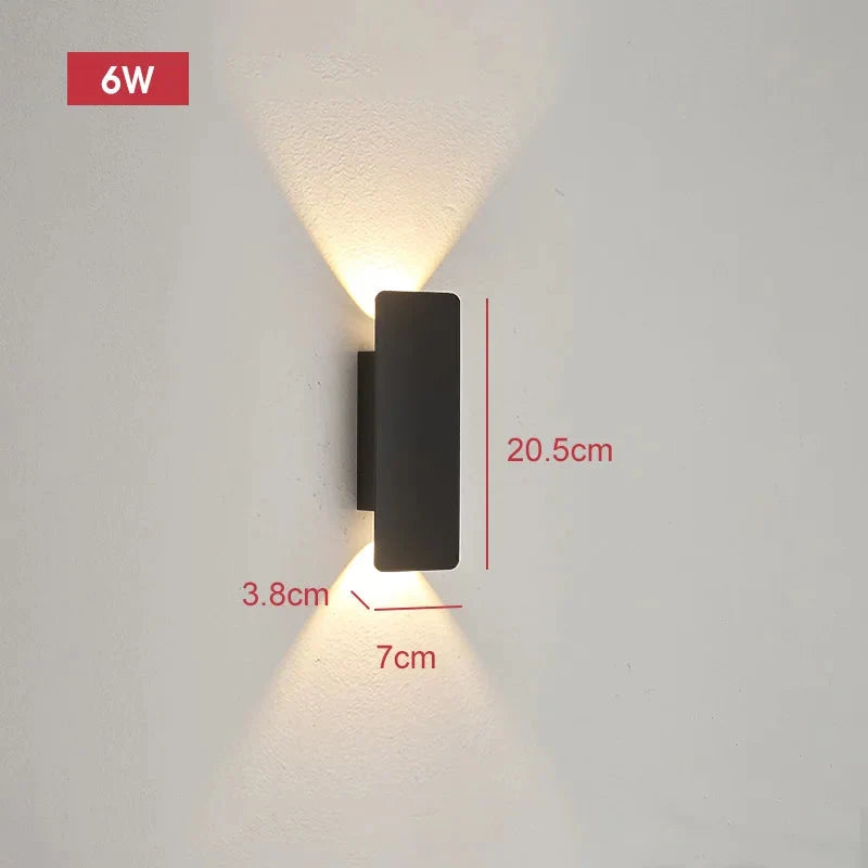 Kinkiet Zewnętrzny LED Minimalistyczny z Oświetleniem Góra-Dół - 11