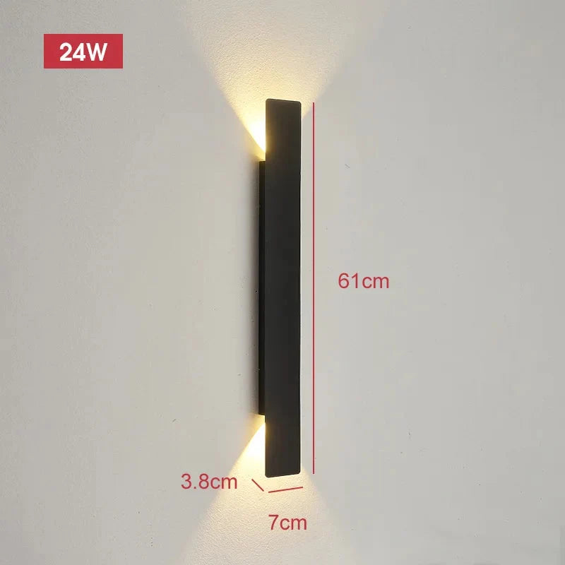 Kinkiet Zewnętrzny LED Minimalistyczny z Oświetleniem Góra-Dół - 13