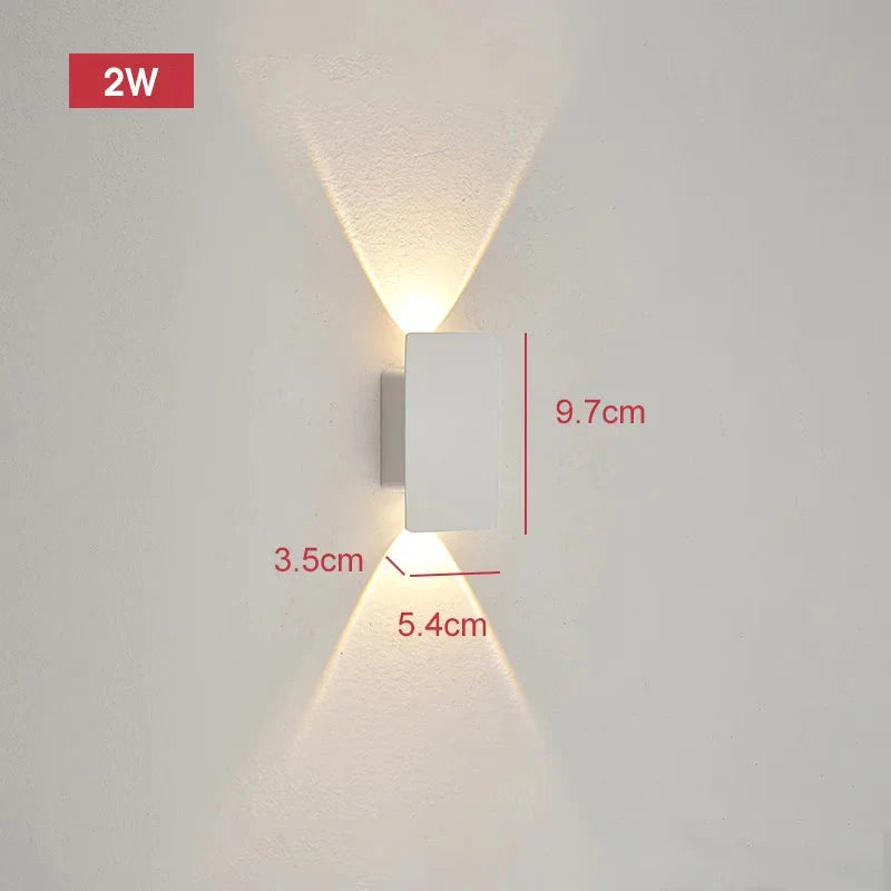 Kinkiet Zewnętrzny LED Minimalistyczny z Oświetleniem Góra-Dół - 14