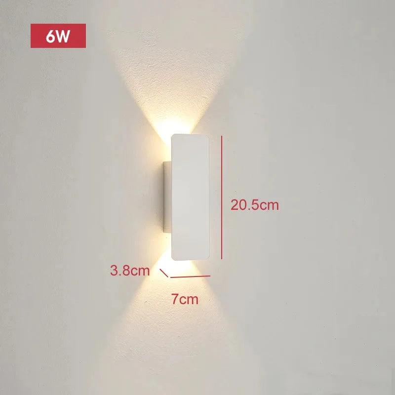 Kinkiet Zewnętrzny LED Minimalistyczny z Oświetleniem Góra-Dół - 15