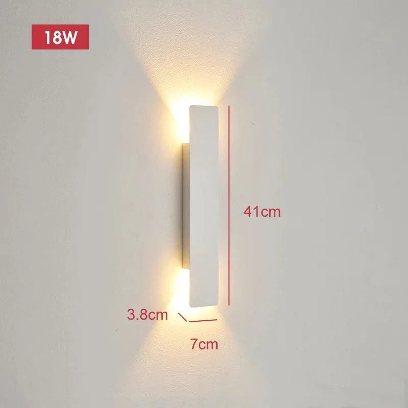 Kinkiet Zewnętrzny LED Minimalistyczny z Oświetleniem Góra-Dół - 8