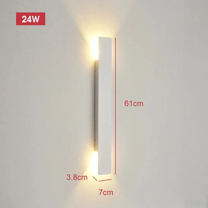 Kinkiet Zewnętrzny LED Minimalistyczny z Oświetleniem Góra-Dół - 9