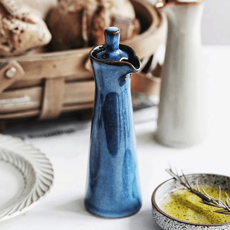 Ceramiczny Dozownik do Oliwy i Octu z Reaktywną Glazurą - 5