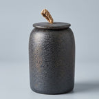 Ceramiczny Pojemnik z Pokrywką i Jutowym Uchwytem - 11