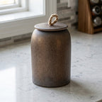 Ceramiczny Pojemnik z Pokrywką i Jutowym Uchwytem - 15