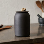 Ceramiczny Pojemnik z Pokrywką i Jutowym Uchwytem - 3