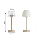 Lampa Stołowa Bezprzewodowa Dotykowa z Metalowym Wykończeniem - 5