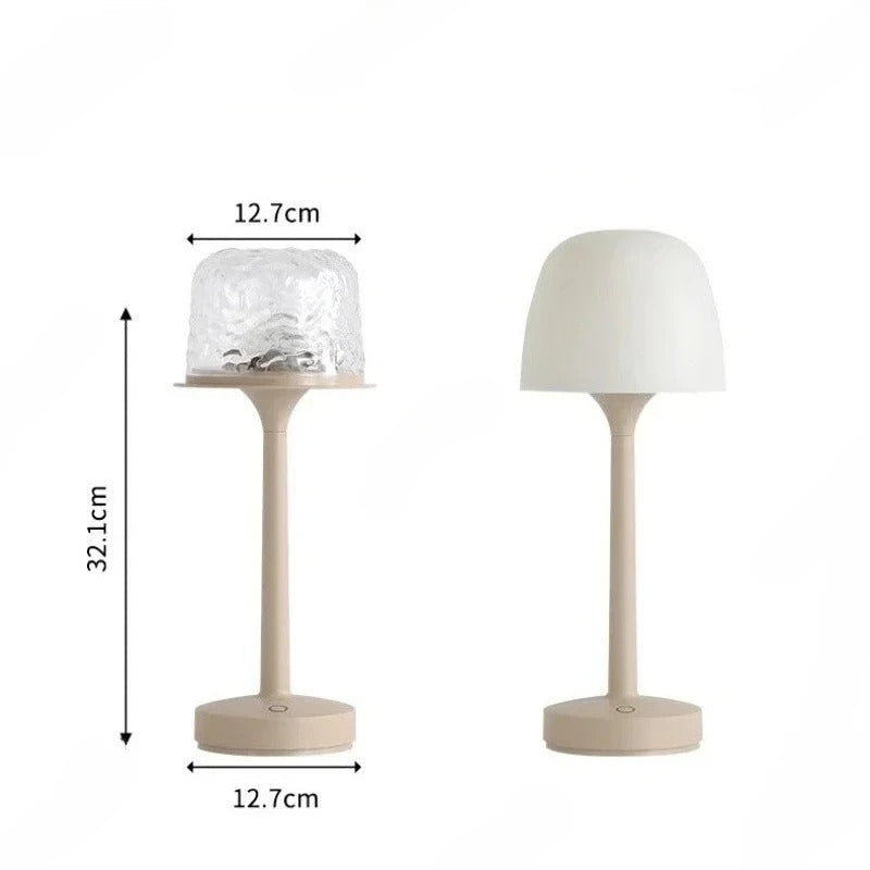 Lampa Stołowa Bezprzewodowa Dotykowa z Metalowym Wykończeniem - 5