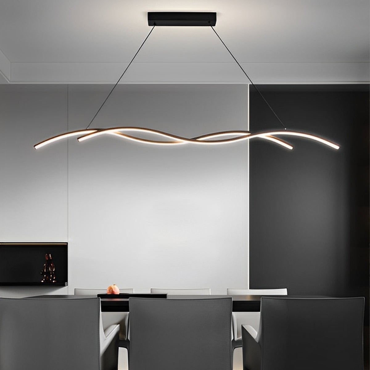 Lampa Wisząca LED Wave Ściemnialna Czarna - 4