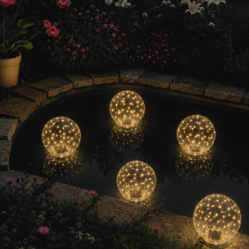 Lampa Solarna Kula Ogrodowa z Diodami LED - 4