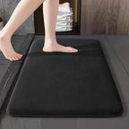 Dywanik Łazienkowy Antypoślizgowy z Memory Foam i Wchłanianiem Wody - Czarny