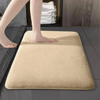 Dywanik Łazienkowy Antypoślizgowy z Memory Foam i Wchłanianiem Wody - Morelowy