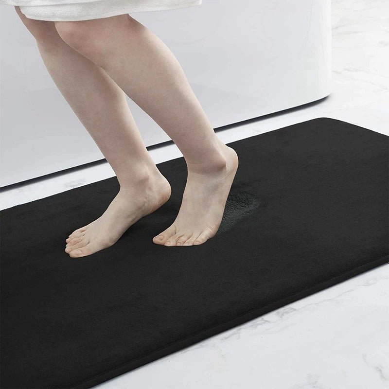 Dywanik Łazienkowy Antypoślizgowy z Pianką Memory Foam - Czarny