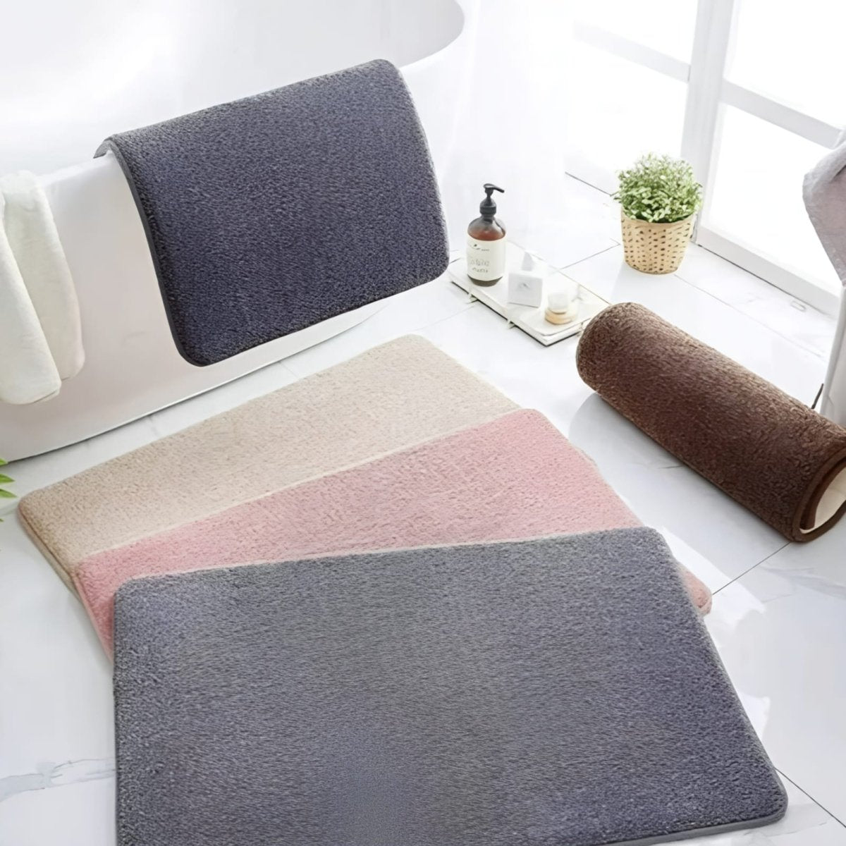Dywanik Łazienkowy Antypoślizgowy z Pianką Memory Foam - 8