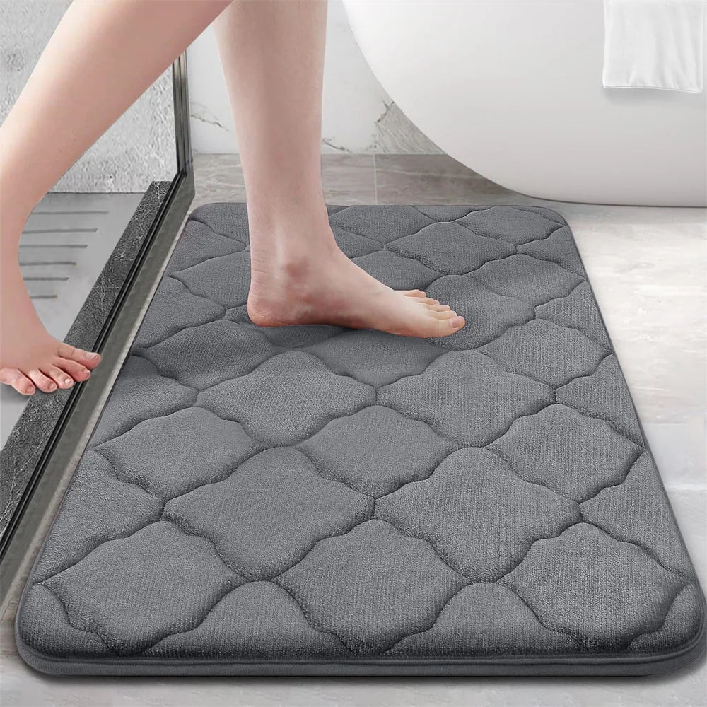 Dywanik Łazienkowy z Memory Foam z Antypoślizgową Podstawą - Ciemnoszary