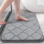 Dywanik Łazienkowy z Memory Foam z Antypoślizgową Podstawą - Szary