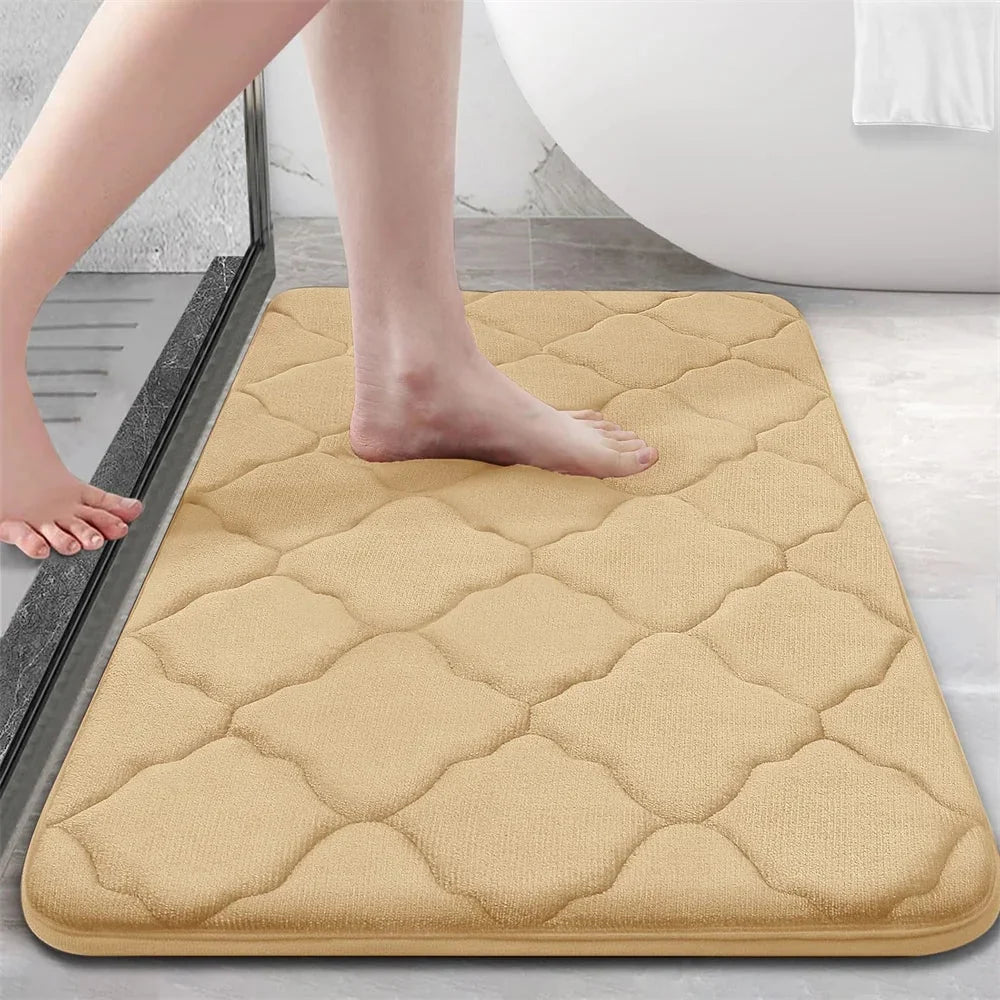 Dywanik Łazienkowy z Memory Foam z Antypoślizgową Podstawą - Beżowy
