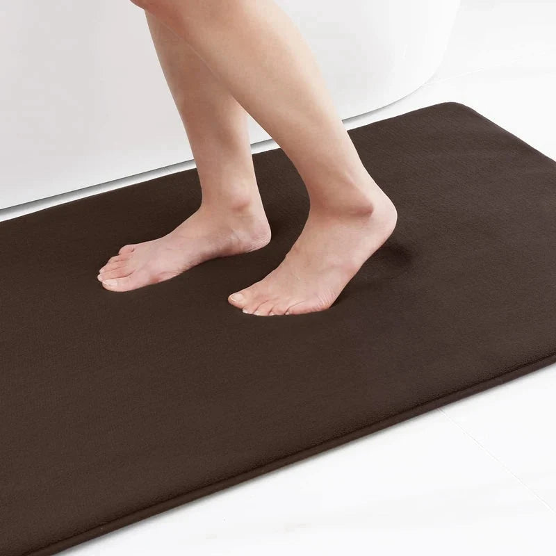 Dywanik Łazienkowy z Memory Foam z Antypoślizgową Podstawą - Brązowy